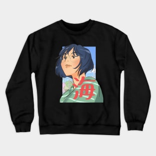 Anime Girl in pastel colours Crewneck Sweatshirt